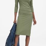 Banana Republic  green Midi Tee Shirt Dress Photo 0