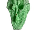 Isabella Rose Verona Neon Green Halter Lace One Piece Swimsuit Size Medium Photo 11
