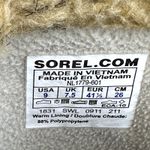 Sorel  Tofino Snow Boots WATERPROOF Lace Faux Fur Mid Calf Coated Canvas Chili 9 Photo 5