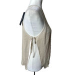 Lulus Side Tie Cream Sleeveless Sweater Size M Boho Festival Minimalist Neutral Size M Photo 1