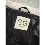 S13 New York Olive Green Sherpa Thumb Hole Puffer Jacket Size Medium Photo 4