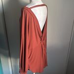 Free People New Cowboy Oversized Open Twist-Back Ribbed Long Sleeve Tunic Top Photo 2