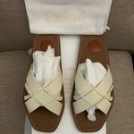 Chloé Chloe Criss Cross Leather Sandals Photo 9