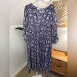 Daughters of India Kyra Midi Dress in Blue Iris XL Photo 3