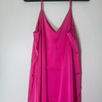 Ana Silky V neck midi slip dress hot pink size XL NWT Photo 8