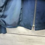 Ellen Tracy Company Zip Jacket Women's Sz 12P Silk Blue Office Quiet Luxury Photo 5