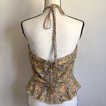 Veronica Beard NEW  Arienne Gathered Halter Neck Silk Top Photo 4