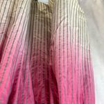 Converse 100% cotton pink cream and gray striped ombré dress size small Photo 5