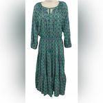 Matilda Jane  Age of Aquarius Midi Dress Womens Size Large Floral Pin Tuck
Bodice Photo 2