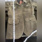 Jild Olive Green Leather Military Style Blazer Jacket Sz S NWT Photo 11