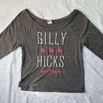 Gilly Hicks Sailboats Sail Team 3/4 Sleeve Top in Gray/White/Pink - Size Medium Photo 0