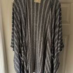 Anthropologie Saturday Sunday Blue White Striped Open Cardigan Women’s One Size Photo 6