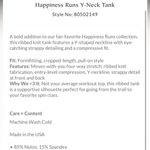 Black Happiness runs y neck cut out tank top Size M Photo 1