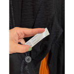 Eileen Fisher Minimalist Black Textured Knit Blazer Jacket Medium M Made in USA Photo 5