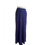 UNIQ New Women's Blue Sheer Pants with Built in Shorts Extra Wide Leg Elastic Size M Photo 5