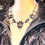 Beautiful new black and silver sparkle design necklace! Black Photo 3