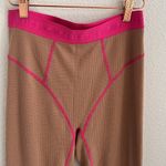 Fabletics Waffle Legging Teddy/Fuchsia Thermal Knit Athleisure Lounge Medium Photo 3