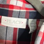 NWOT Place Plaid Belted Long Sleeve Dress Knee Length Button Popover Small Adult Photo 2