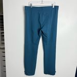 Betabrand  Yoga Riding Pants Dress Pants Snap Ankle Zip Pockets Teal Size XL Long Photo 1