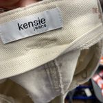 Kensie  Jeans The High Rise Short Women's Size 6/28 Beige Paper Bag Waist Pleated Photo 3