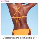 Target Orange Ribbed Bikini Set Photo 3