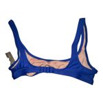 J.Crew Blue Heritage Scoopneck Bikini Top Size Small BX611 Hook Back Lined New Photo 2