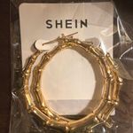 SheIn Gold Bamboo Earrings Photo 0