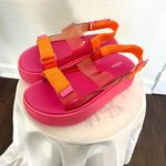 Melissa Brave Papete Fuchsia Pink Orange Platform Sandal NEW Size US 9 Photo 3