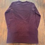 Vince  Women’s 100% Cashmere Crewneck Tunic Sweater Maroon Burgundy Wine Size XXS Photo 4