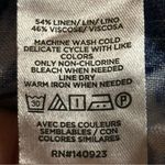 Loft Pull On Wide Leg Corfu Weekend Linen Blend Blue Floral Flowy Pants L 760946 Photo 11