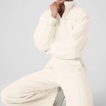 Alo Yoga Polar Fleece Cropped Wintry Mix Jacket Ivory S Photo 3