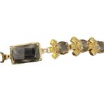 Banana Republic Black Gray Green Stones Gold Plated Bracelet Photo 8