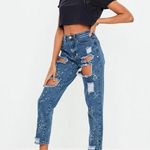 Missguided Ripped jeans with bleach distress  Photo 0