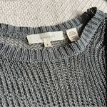 Inhabit Brand Inhabit Silk Blend Grey Asymmetrical Hem Knit Shirt Photo 5