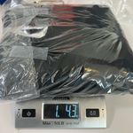 Tiffany Designs Tiffany Formal Gown Skirt Size 4 Black Mermaid Train with Blue Bling Photo 11