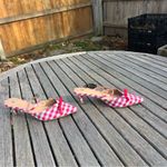 Wild Fable - Women's Lysandra Gingham Eyelet Kitten Heels - size 8 picnic date Photo 2