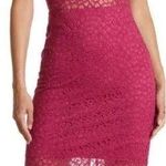 Love by Design  Fuchsia Lace Midi Dress Photo 0