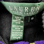 Ralph Lauren Lauren  Crest Embroidered Full Zip Sweater Colorblock Black XSmall Photo 4