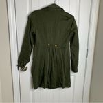 CAbi  military double gold button tunic length cardigan‎ jacket size small Photo 3