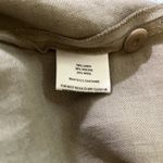 Eileen Fisher Tan Beige Lightweight Flowy Linen Wool Blend Minimalist Pants Sz L Photo 3