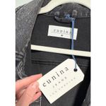 Eunina NWT JEANS Distressed Charcoal Cropped Denim Jean Jacket Size M Photo 1