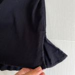 Le Cove Sz M Navy Blue Crepe Midi Shirt Cover Up Dress Button Down V Neck Size M Photo 3