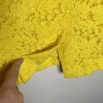 Ann Taylor  bright yellow floral lace pencil skirt size 4 Photo 5