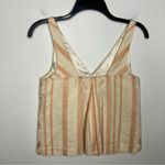 HD in Paris Anthropologie cream peach v-neck tank blouse women’s size 2 dressy Photo 4
