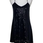 Marchesa Dress Pearl by Georgina Chapman Sequin Black Mini Dress, Size 2 Photo 5