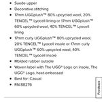 UGG  Women's Size 8 Ansley Gray Waterproof Suede And Wool Slippers Photo 12