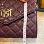 Badgley Mischka Purple Crossbody Bag with Gold Hardware and Quilted Design Photo 14
