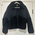 Free People  FP Movement Adventure Awaits Fleece Jacket Black Size Large NWT Cozy Photo 1