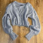 Wild Fable  Grey Cropped Cardigan Photo 1