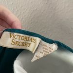 Victoria's Secret Vintage  Teal Silk Tie Front Blouse Photo 3